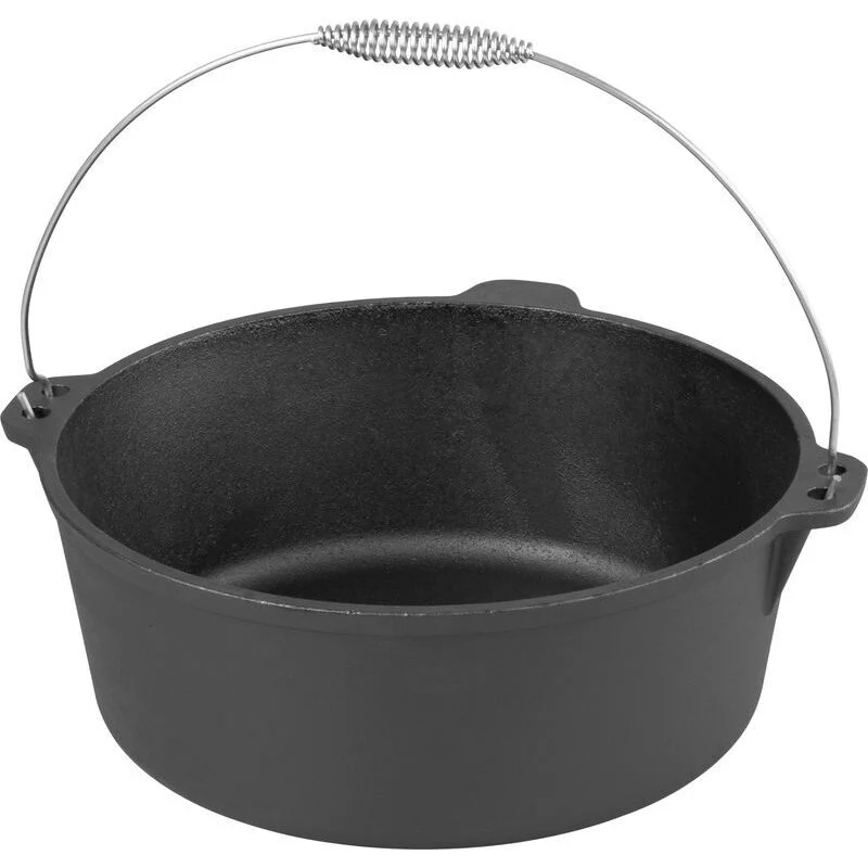 Oala de fonta cu maner din inox, 7.22 L, 30x13 cm, MagicHome 1 Oala de fonta cu maner din inox, 7.22 L, 30×13 cm, MagicHome