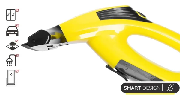 Aspirator de geamuri si oglinzi, electric, stergator fara fir cu acumulator 200 mAh, 280 ml, laveta microfibra - imagine 11