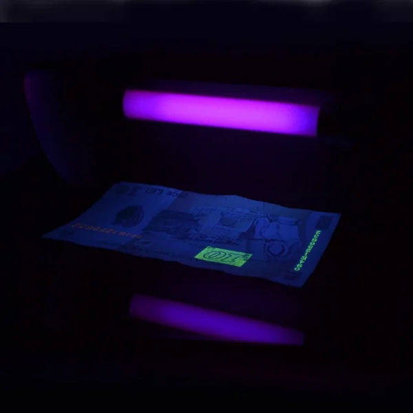 Tester profesional bancnote - lampa uv 4 w, detectie valuta - imagine 3