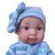 Papusa bebelus, aspect realistic, hainute incluse, caciula, inaltime 45 cm - imagine 7