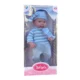 Papusa bebelus, aspect realistic, hainute incluse, caciula, inaltime 45 cm - imagine 2