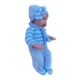 Papusa bebelus, aspect realistic, hainute incluse, caciula, inaltime 45 cm - imagine 6