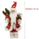 Figurina mos craciun, imbracaminte, caciula si accesorii, 30 cm - imagine 3