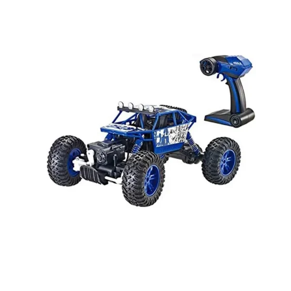 Masina off-road cu telecomanda 2.4 g, suspensii, scara 1:18, reincarcabila, albastra - imagine 7
