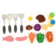 Set 22 accesorii bucatarie copii, alimente, condimente, oale, ustensile, multicolor - imagine 7