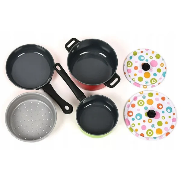 Set 22 accesorii bucatarie copii, alimente, condimente, oale, ustensile, multicolor - imagine 15