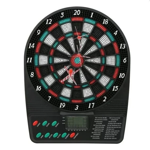 Joc mini darts cu afisaj electronic, 2-8 jucatori, 3 sageti, efecte sonore, 18x3x26 cm - imagine 8