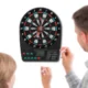 Joc mini darts cu afisaj electronic, 2-8 jucatori, 3 sageti, efecte sonore, 18x3x26 cm - imagine 2