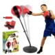 Set de box pentru copii, manusi si para box, pompa pentru umflat, inaltime relgabila 70-106 cm