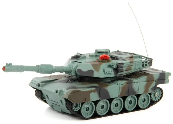 Tanc militar cu telecomanda a1m2, tun, mitraliera, efecte sonore si luminoase, reincarcabil, scara 1:32, 22.3 x 7.2 x 7.8 cm - imagine 4