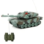 Tanc militar cu telecomanda a1m2, tun, mitraliera, efecte sonore si luminoase, reincarcabil, scara 1:32, 22.3 x 7.2 x 7.8 cm