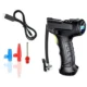 Compresor portabil auto, wireless, ecran lcd, reincarcabil usb, 120w, led frontal - imagine 2