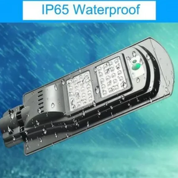Lampa stradala led cu incarcare solara, senzor miscare, 40w, timer, 3 moduri, telecomanda - imagine 3