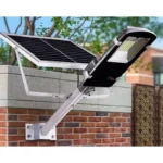 Lampa stradala solara 100w, 206 led-uri, 2 trepte iluminare, telecomanda, aluminiu