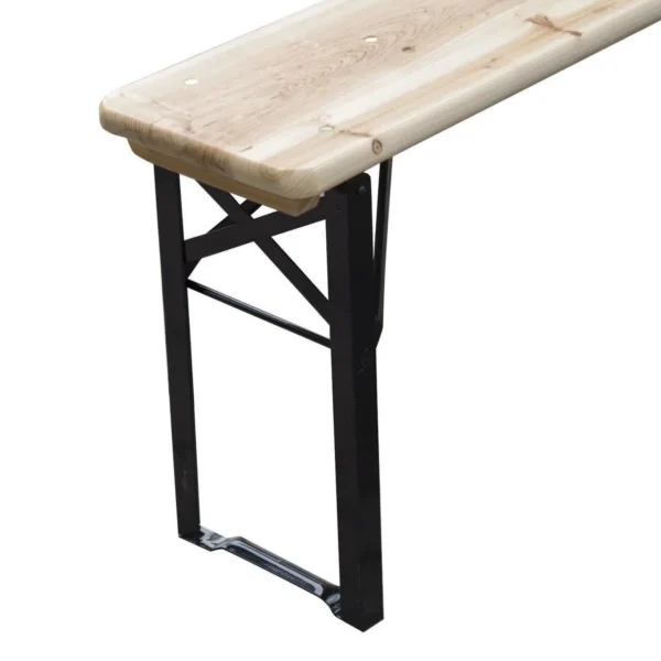Set mobilier gradina/terasa, pliabil, 1 masa, 2 banci, 200 cm, Dortmund - imagine 2