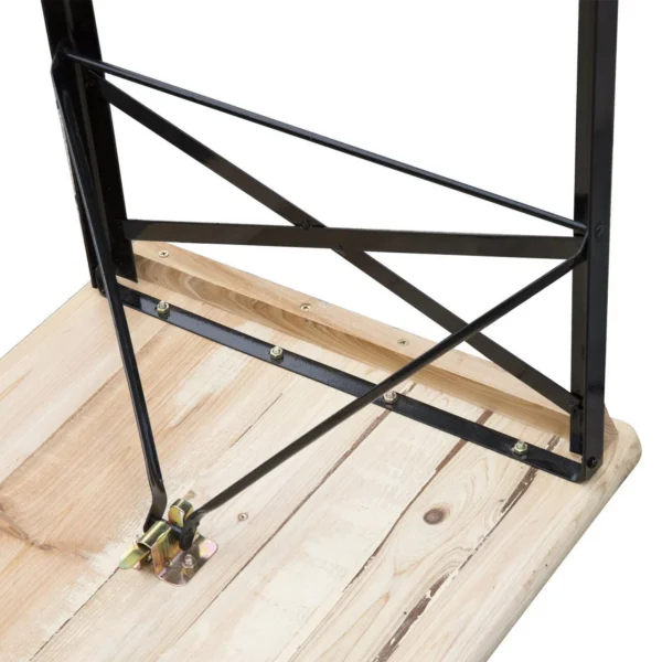 Set mobilier gradina/terasa, pliabil, 1 masa, 2 banci, 200 cm, Dortmund - imagine 5