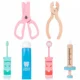 Trusa doctor stomatolog copii, set din lemn cu multiple accesorii, geanta cu fermoar - imagine 3