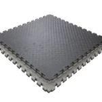 Covor tip puzzle xxl, spuma eva, 100x100 cm, grosime 2 cm, antiderapant, bicolor culoare produs negru/gri