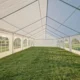 Perete cort, dimensiune 2x2.6 m, cu fereastra, ignifugat, 480 g/mp, pvc, alb - imagine 6