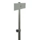 Stativ mobil pentru lampi bactericide, reglabil 100-190 cm, tija otel inox, 5 roti - imagine 5