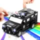 Pusculita electronica, masina de politie, cod pin, amprenta, monede si bancnote, negru - imagine 2