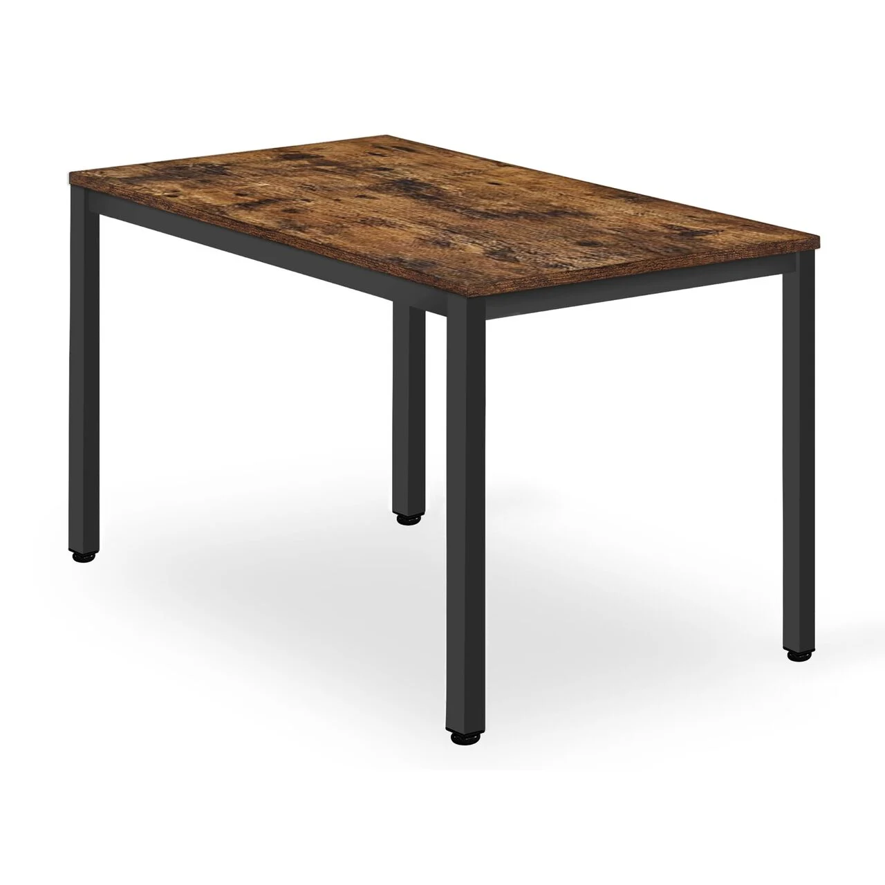 Masa pentru sufragerie/living, Artool, pal, metal, maro rustic si negru, 120x60x75 cm Masa pentru sufragerie/living, Artool, pal, metal, maro rustic si negru, 120x60x75 cm - imagine 1