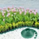 Separator gazon, lungime 10 metri, latime 5 cm, 30 pini montaj, culoare verde - imagine 3