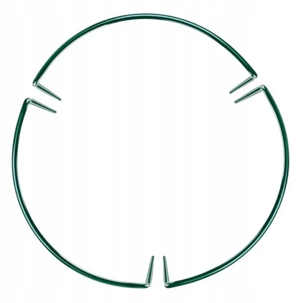 Suport metalic de flori, pentru exterior, set 3 bucati, 25x75 cm, verde - imagine 6