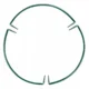 Suport metalic de flori, pentru exterior, set 3 bucati, 25x75 cm, verde - imagine 6