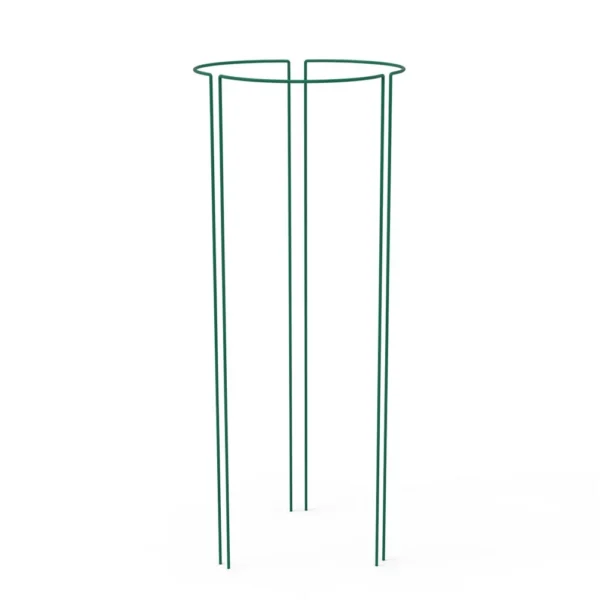 Suport metalic de flori, pentru exterior, set 3 bucati, 25x75 cm, verde - imagine 5
