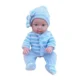 Papusa bebelus, aspect realistic, hainute incluse, caciula, inaltime 45 cm - imagine 10