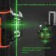 Nivel laser 4d, 16 linii, precizie 360 grade, functie autonivelare, telecomanda, 2 acumulatori 4000 mah - imagine 2