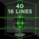 Nivel laser 4d, 16 linii, precizie 360 grade, functie autonivelare, telecomanda, 2 acumulatori 4000 mah - imagine 9