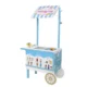 Toneta pe roti pentru inghetata, 2 sertare, accesorii incluse, roti mobile, 68x31.5x118 cm, mdf - imagine 2
