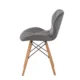 Scaun bucatarie, stil scandinav, tapiterie catifea gri, cadru lemn - imagine 8