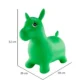 Calut gonflabil din cauciuc, jucarie pentru sarit, verde, 58x26x52 cm - imagine 3