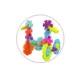 Set de constructie fulgi de zapada, 120 elemente diferite dimensiuni, multicolor - imagine 8