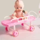 Trusa medicala cu 73 de accesorii pentru copii, ambulanta interactiva cu lumini si efecte sonore, bebelus, roz - imagine 4