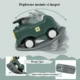 Tren balansoar 2 in 1, maxim 25 kg, volan, unghi balans 40 grade, inaltime 50 cm, verde - imagine 5
