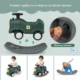 Tren balansoar 2 in 1, maxim 25 kg, volan, unghi balans 40 grade, inaltime 50 cm, verde - imagine 9