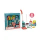 Set de curatenie pentru copii, 8 piese, aspirator, perii, racleta, lopatica, multicolor - imagine 3