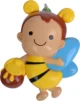 Carusel muzical pentru patut, rotativ, timer, 3 moduri muzicale, figurine albinute multicolor - imagine 9