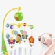 Carusel muzical pentru patut, rotativ, timer, 3 moduri muzicale, figurine albinute multicolor - imagine 6