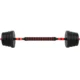 Set haltere si gantere, sarcina 2x10 kg, bara conectare, 12 discuri de diferite greutati, negru/rosu - imagine 12
