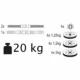 Set haltere si gantere, sarcina 2x10 kg, bara conectare, 12 discuri de diferite greutati, negru/rosu - imagine 2