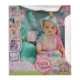 Papusa interactiva, 45 cm, ochi mobili, face pipi, plans cu lacrimi, accesorii incluse, hainute multicolore - imagine 8