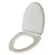 Capac de wc fosforescent, lumineaza turcoaz in intuneric, soft close - imagine 9