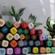 Set 80 markere colorate cu varf dublu, geanta depozitare - imagine 10