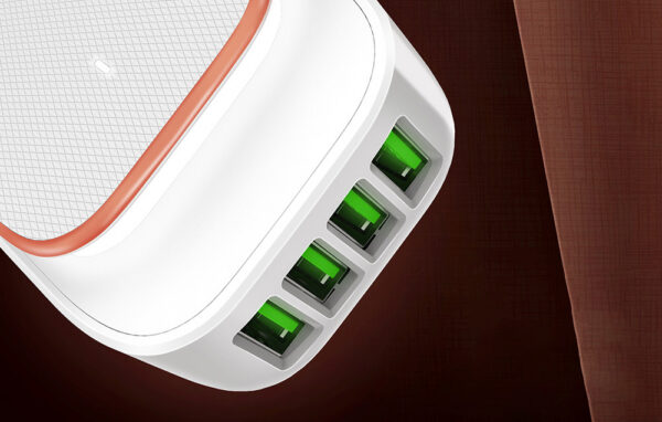 Incarcator Retea cu functie de lumina de noapte LDNIO A4405, 3x USB, 22W - imagine 5
