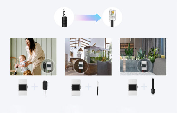 Transmitator Wifi Sonoff THR316D Elite, 16A, cu functie de masurare a temperaturii si umiditatii, THR316D - imagine 9